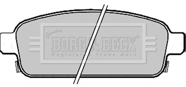 BORG & BECK Комплект тормозных колодок, дисковый тормоз BBP2214